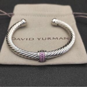 David Yurman Cable Bracelet Diamond Detail Luxury Chic